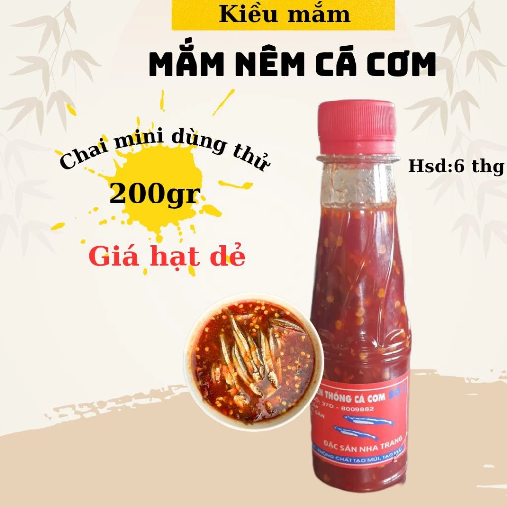 Combo 3 chai mắm cá cơm mắm miền Trung. mùi thơm dịu nhẹ dễ ăn dễ dùng có gia vị