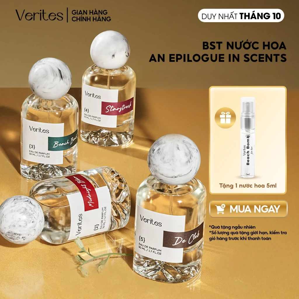 Bộ sưu tập 6 hương nước hoa VERITES The An Epilogue In Scents 50ml