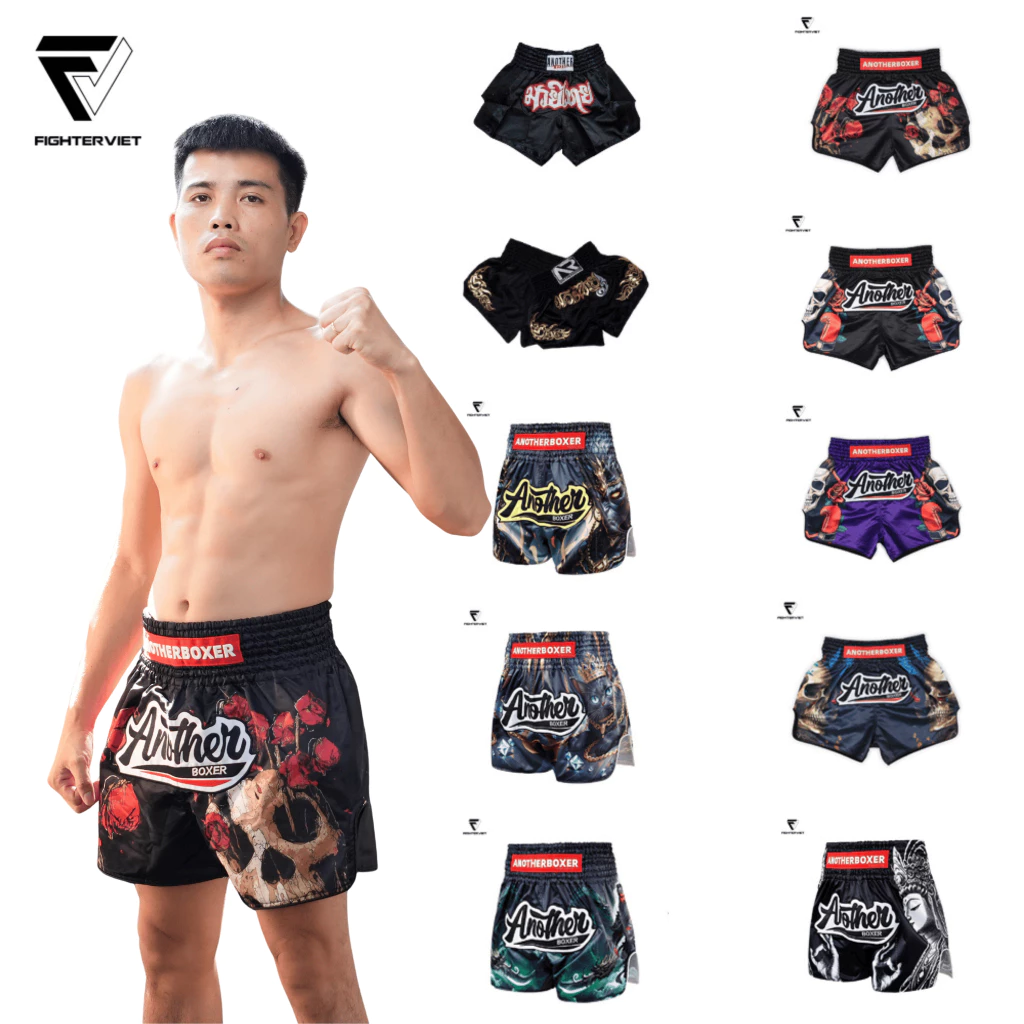 Quần Muay Thái Another Boxer Chất Liệu Satin Cao Cấp Sang Trọng 2026