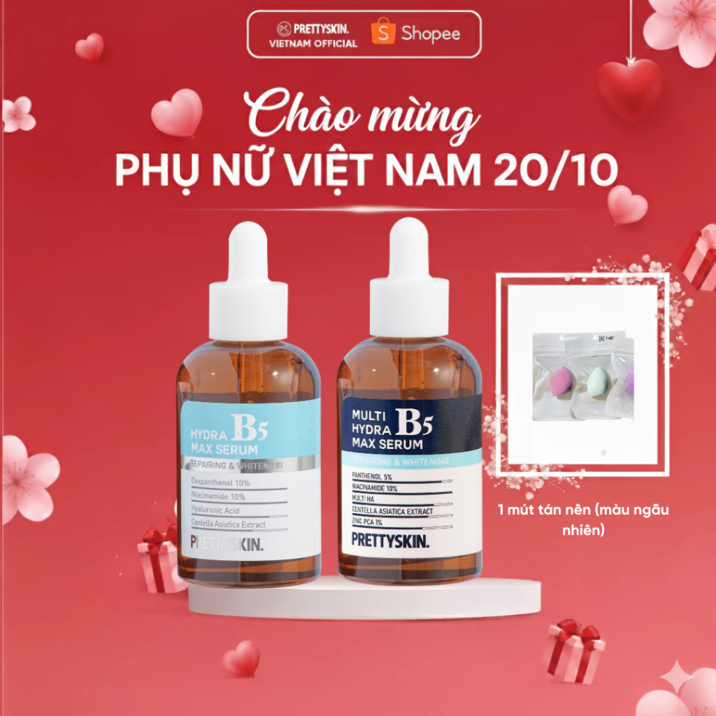 Serum giúp phục hồi dưỡng trắng B5 Prettyskin 50ml