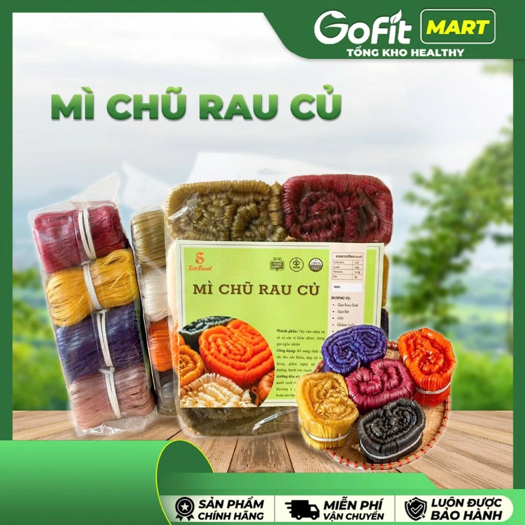 Mì Chũ Rau Củ 8 Vắt - 1kg , 3 Vắt - 600g Sen Food, Miến