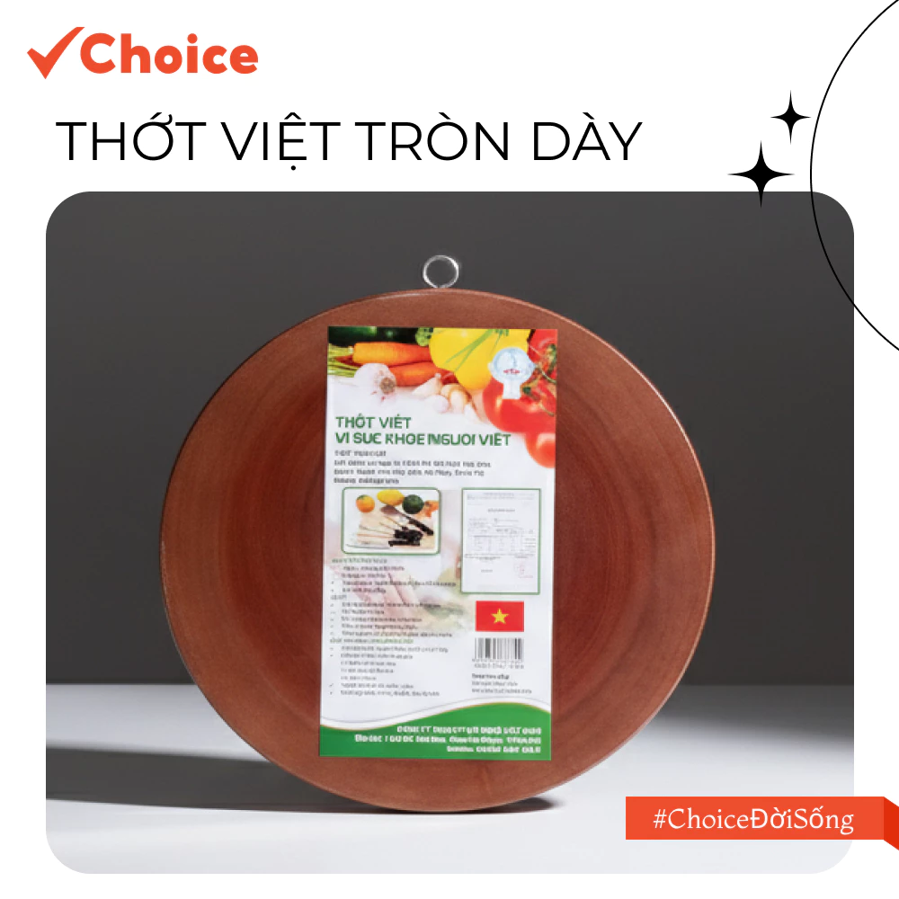 Thớt Choice MNV65 tròn dày