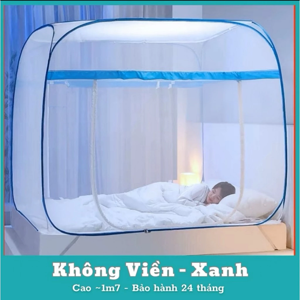 Màn Chụp Tự Bung Đỉnh Vuông - Mùng Ngủ Chống Muỗi Bảo Hành 24 Tháng - Xưởng Màn Gia Anh