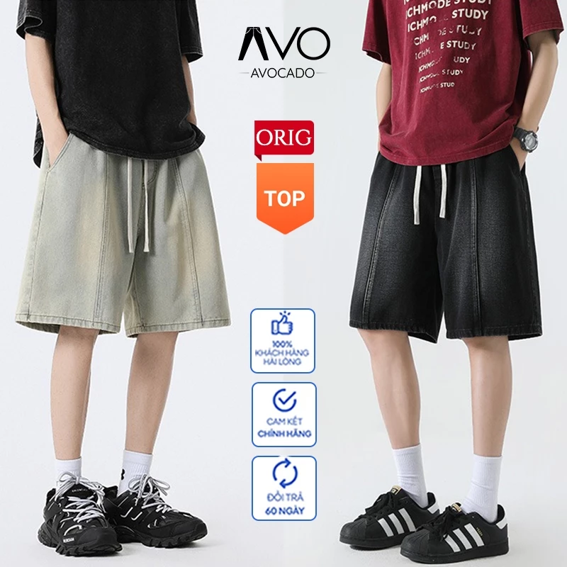 Quần Short SỌT đùi Kaki Jean Nam ngắn Túi hộp co dãn 4 chiều cao cấp Avocado