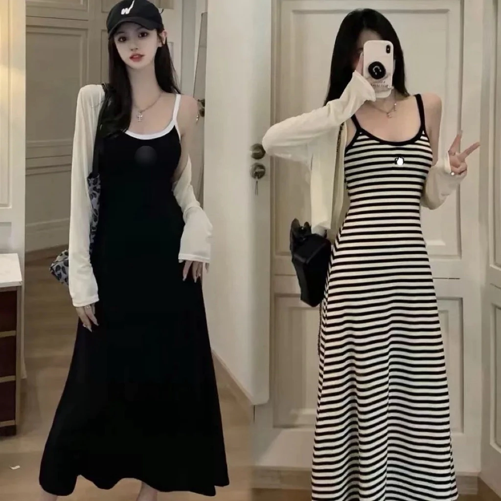 Váy  Dây dáng xòe maxxi đi biển, du lịch, đi chơi , phom to rộng bầu có thể mặc thoải mái