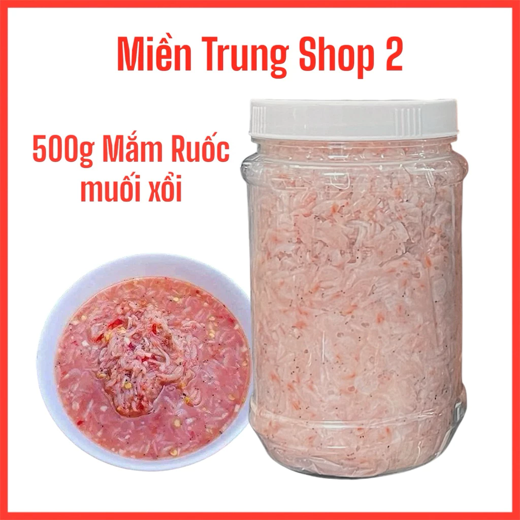 500g Mắm Ruốc Muối Xổi Bình Định, Mắm miền trung
