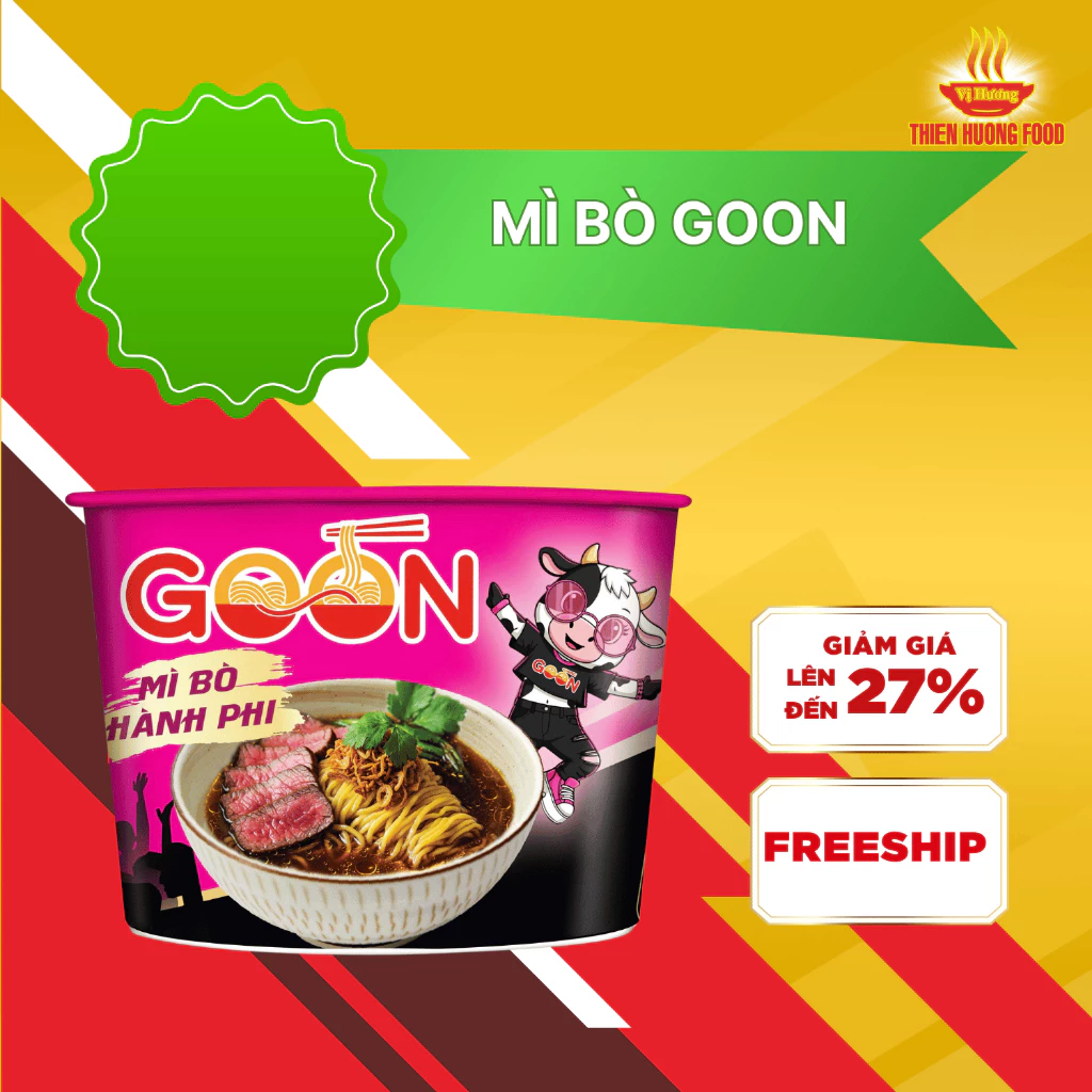 1 Tô Mì Bò hành phi Goón 100gr/ tô [TMIBO026]