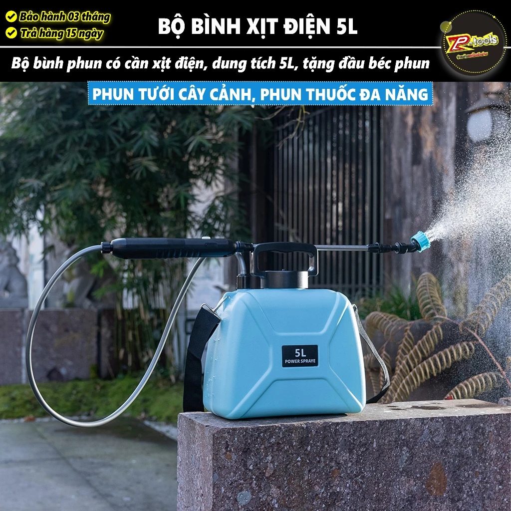 Bình Xịt Nước Tưới Cây Chạy Điện 5L Tiện Dụng, đa năng. Bảo hành 3 tháng