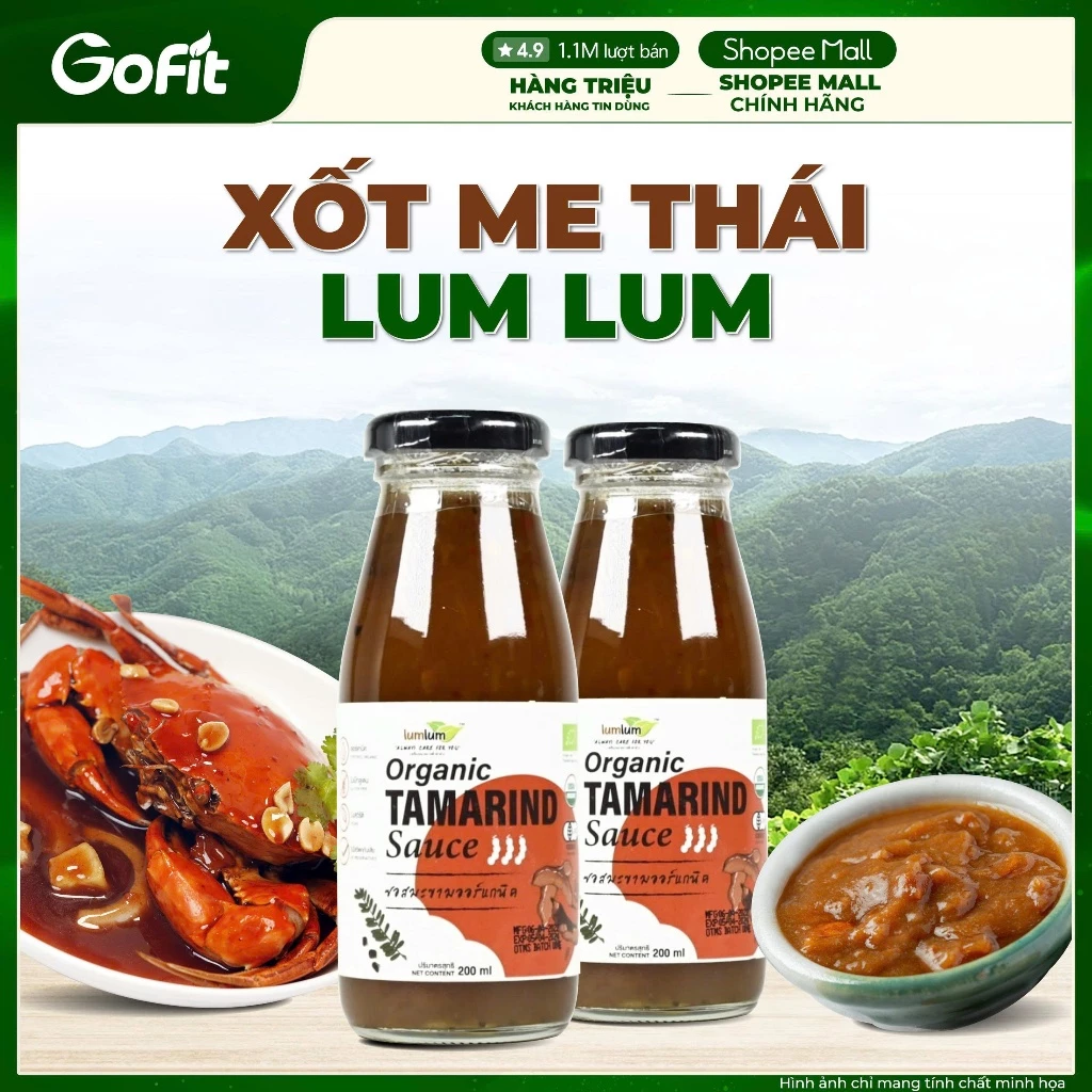 Sốt Me Thái Hữu Cơ Lumlum 200ml