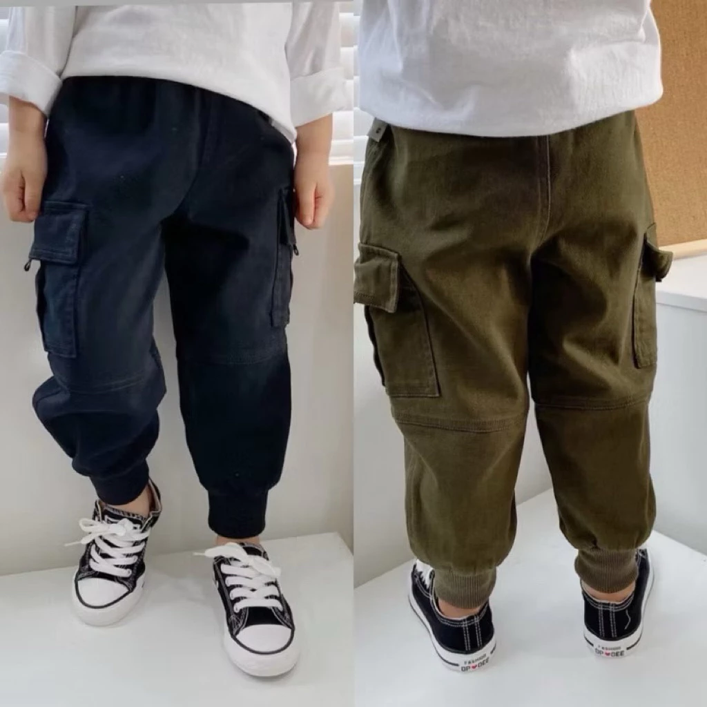 Quần Kaki bé trai kiểu Hộp phong cách đẹp dễ phối đồ cho bé trai 8-20kg