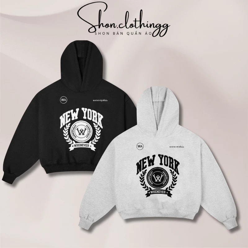 Áo Hoodie Stress Mama Whenever Thêu Xù Trái Tim Đỏ Nỉ Chân Cua Dày Dặn Thoáng Mát Full Tem Tag Mạc