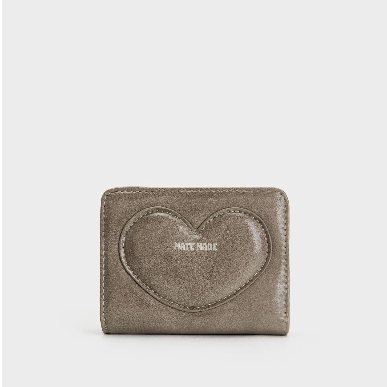 MATEMADE Ví nữ mini Hearty cầm tay thanh lịch đa năng màu trơn thời trang