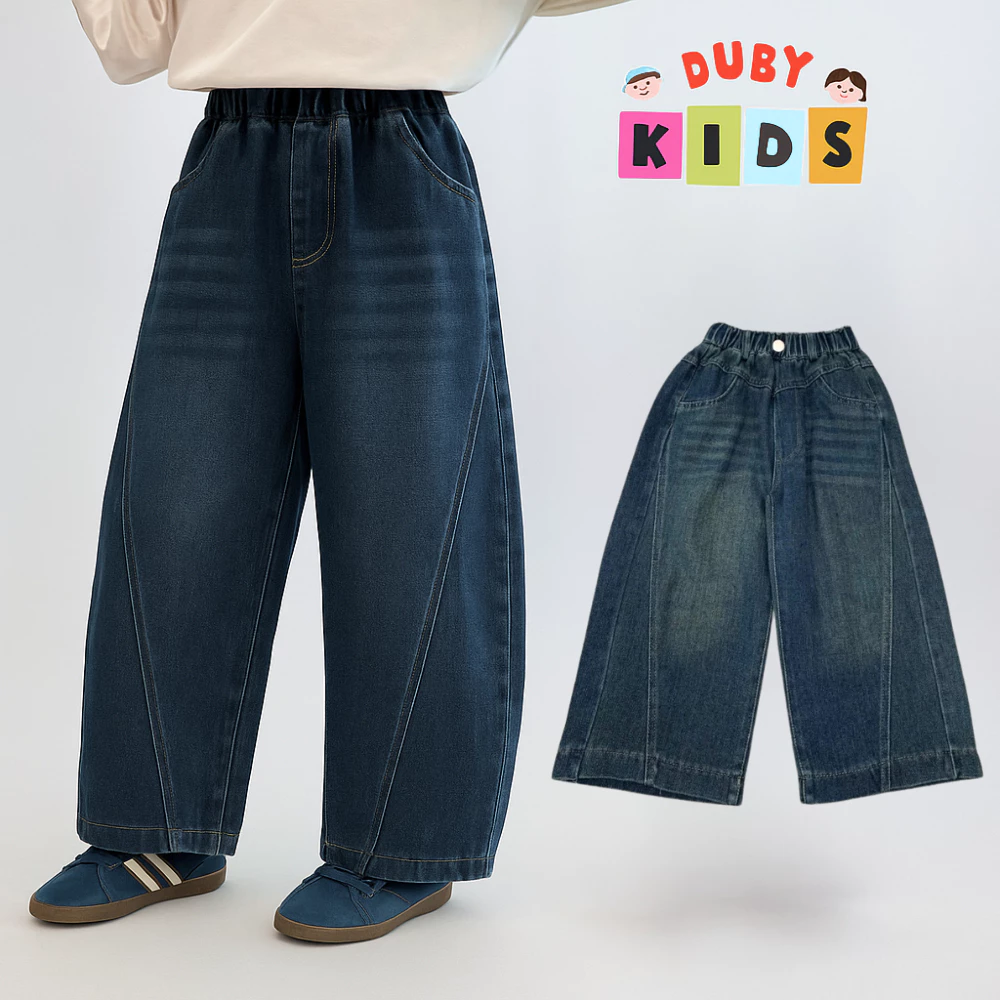 Quần Jeans Bé Gái DUBYKIDS Ma0388 Thiết Kế Tinh Sảo Sang Trọng Đáng Yêu