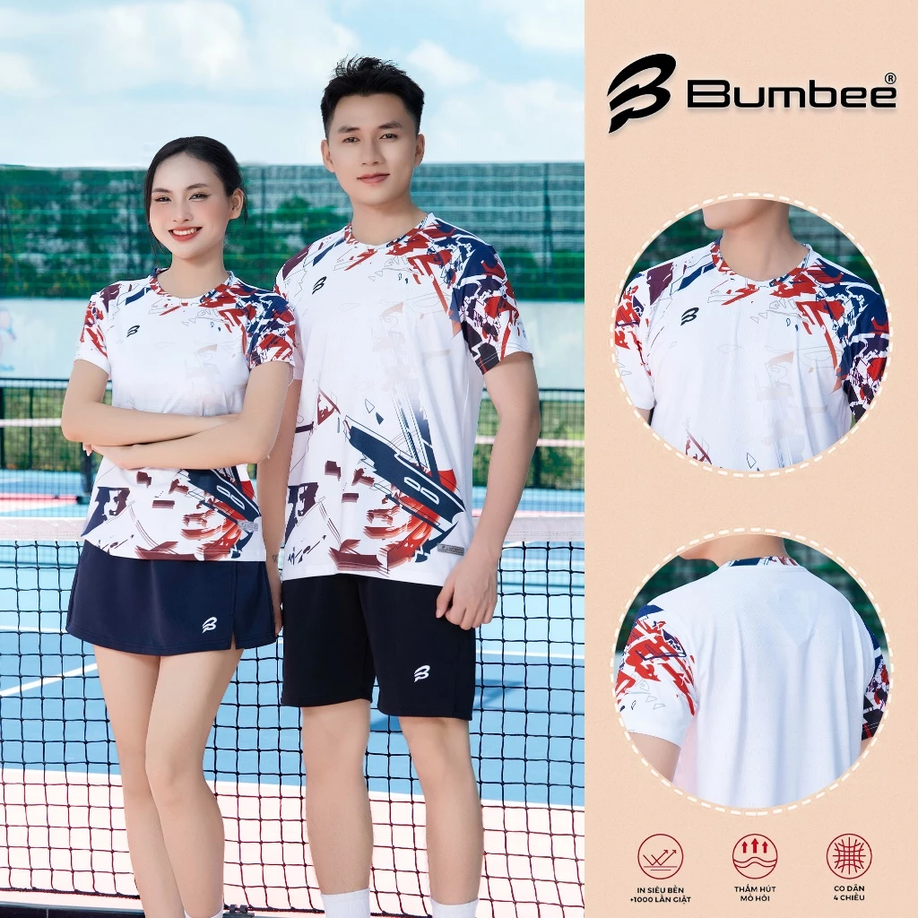 Áo Thể Thao Bumbee 426 – Nam Nữ, Phù Hợp Pickleball & Cầu Lông, Dùng Cho Tập Luyện Và Thi Đấu (426)
