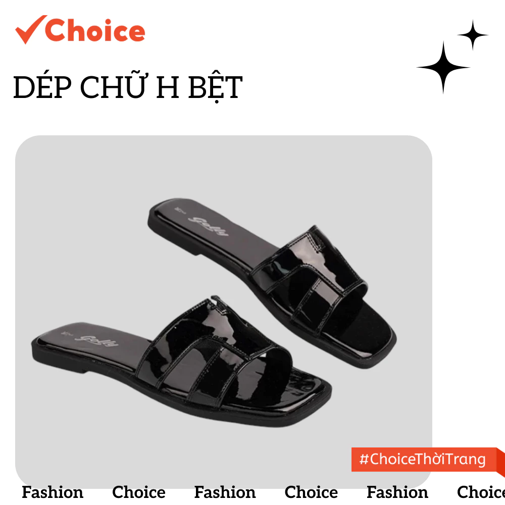[Choice] Dép Chữ H Bệt SC6730 Thiết Kế Đơn Giản, Thời Trang