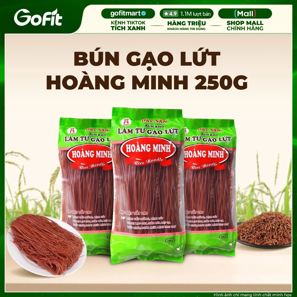 BÚN GẠO LỨT EAT CLEAN HOÀNG MINH BÚN ĐEN, PHỞ LỨT, MIẾN KHOAI LANG