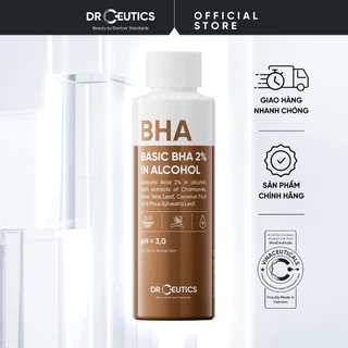 DRCEUTICS Dung Dịch Loại Bỏ Tế Bào Chết Basic BHA 2% In Alcohol - Nền Cồn (100ml - 200ml)