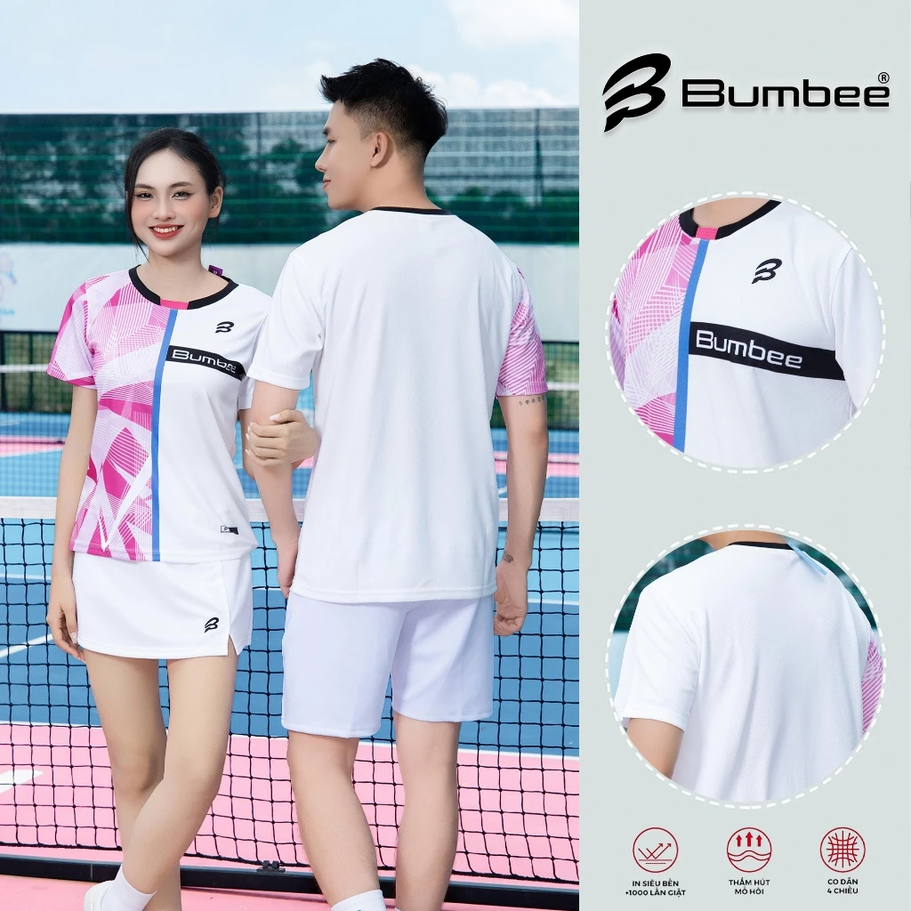 Áo cầu lông Bumbee B dành cho thi đấu cầu lông chuyên nghiệp chất liệu co giãn 4 chiều (BB2022)