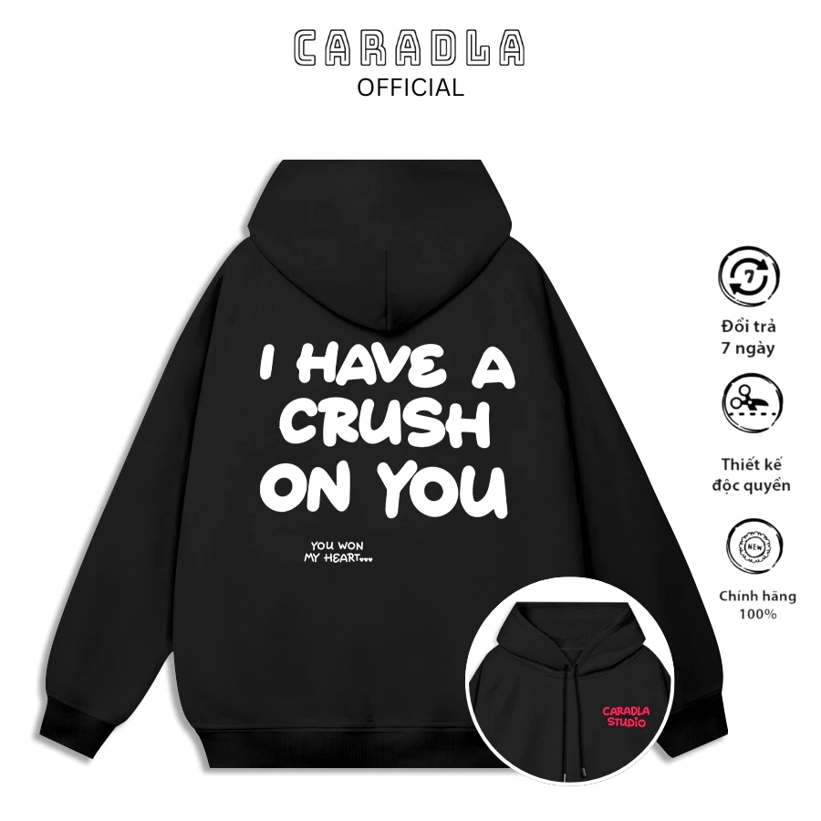 Áo Hoodie BST05 Nam Nữ CARADLA Chất Nỉ Lót Bông Mũ 2 Lớp Unisex Form Rộng