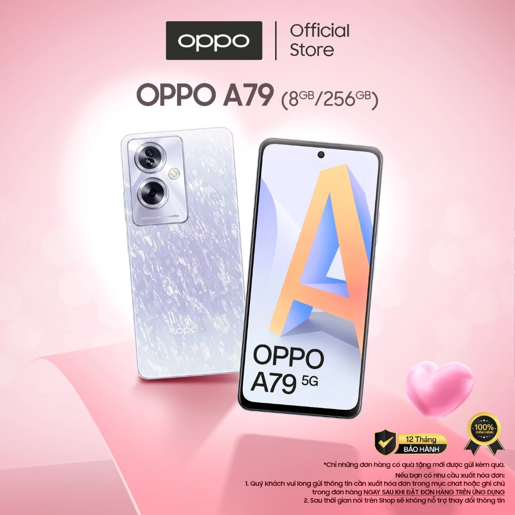 [DEAL SHOCK] Điện thoại OPPO A79 5G (8GB/256GB) | NFC | SUPERVOOC | Loa kép - Hàng chính hãng