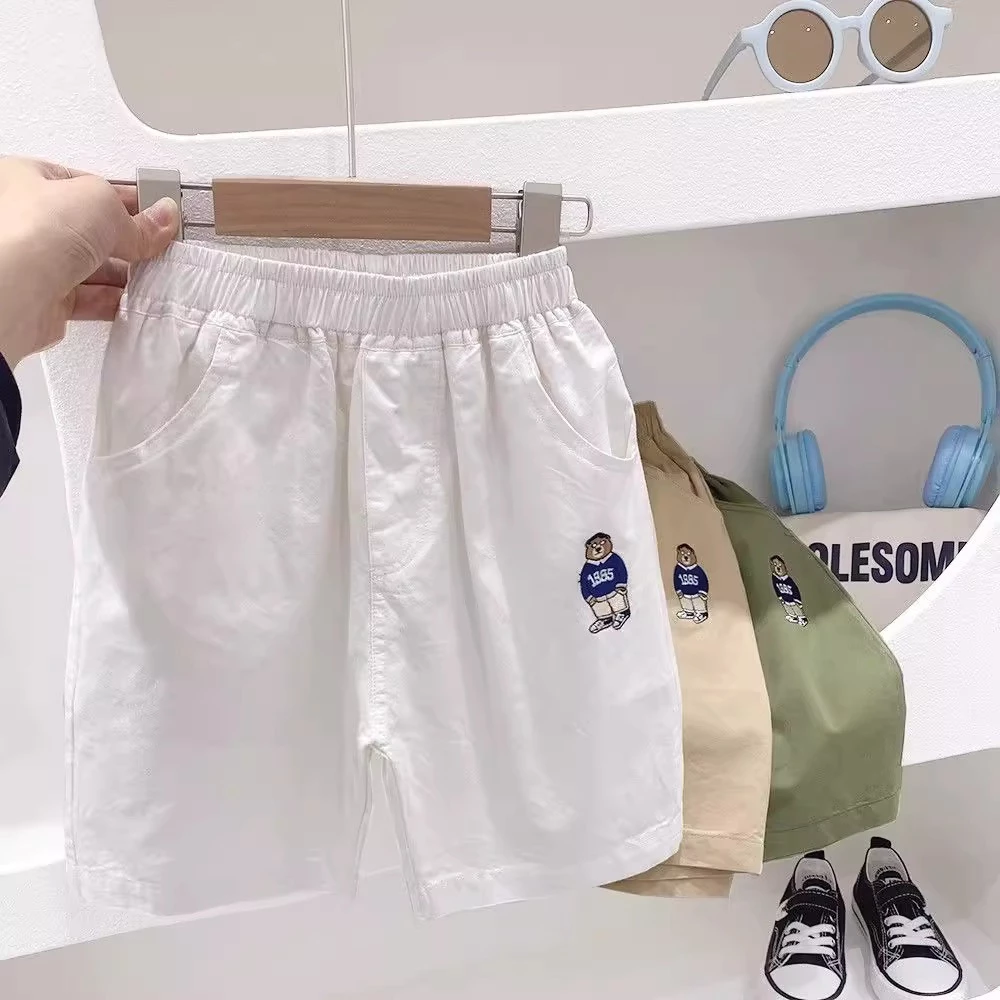 Quần đùi kaki, quần short kaki cho bé trai kaki phong cách hàn quốc từ 10kg- 32kg QKINTR19