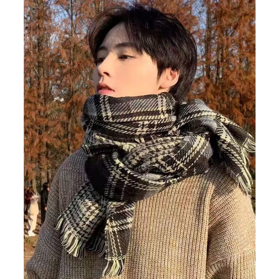 Khăn Quàng Cổ Nam, Khăn Nam Cashmere Thời Trang Unisex Thu Đông Kích Thước 65*180cm - KNAM03