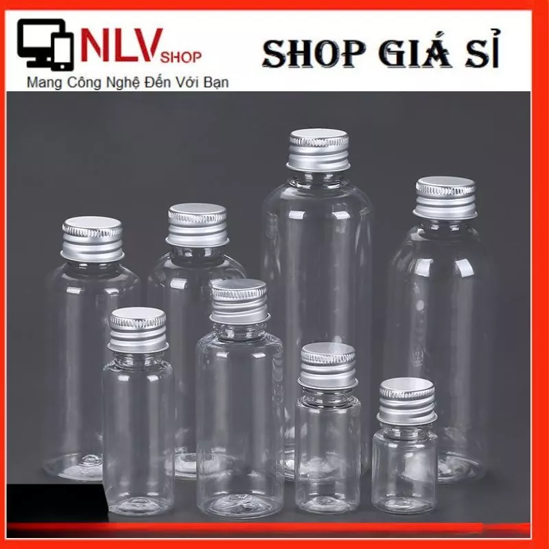 Chai Nhựa Nắp Nhôm 30ML/50ML Đựng Gel Rửa Tay- Chai Nhựa Pet -Chai Chiết Mỹ Phẩm - Dụng Cụ Làm Đẹp#