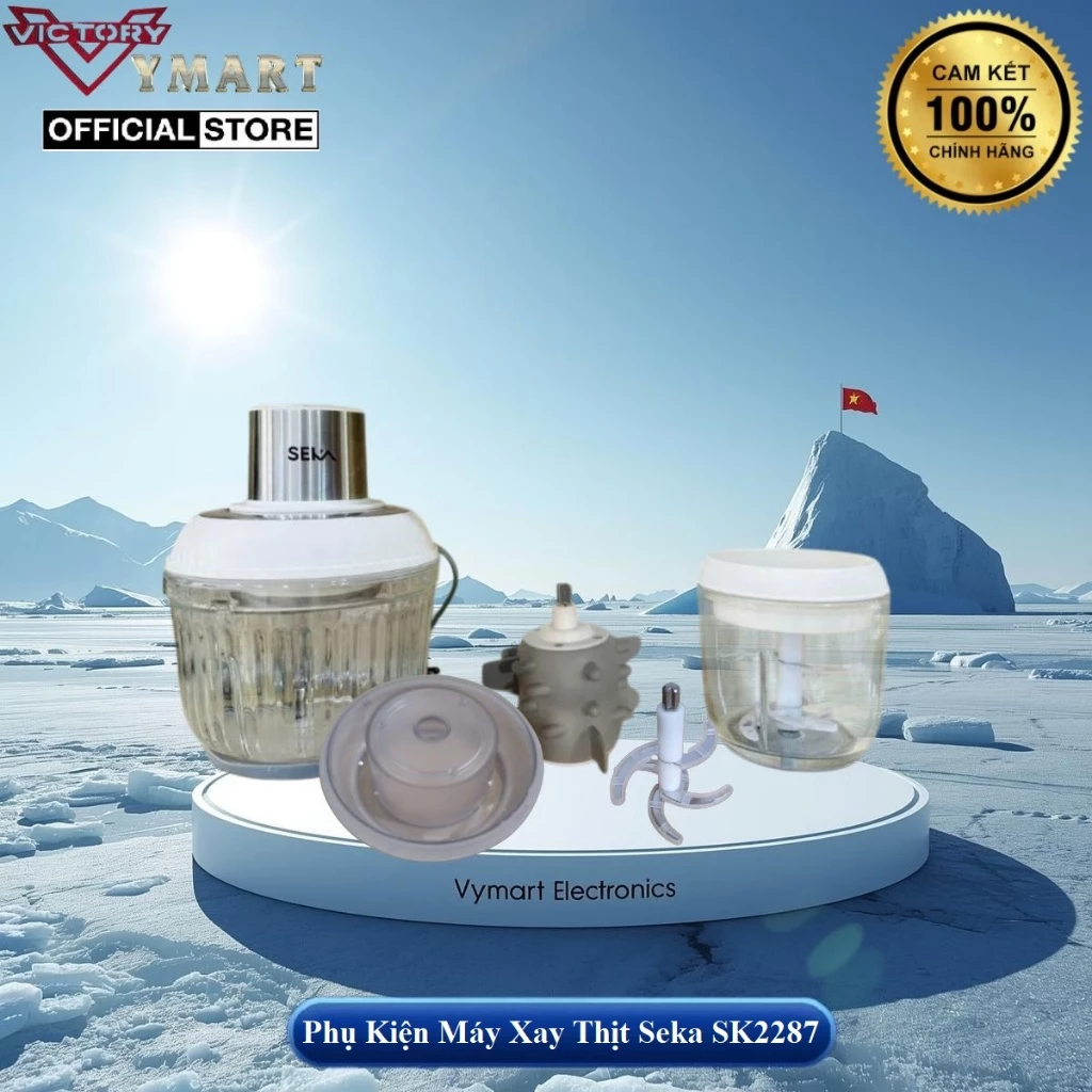 Phụ Kiện Cối, Lưỡi Dao Thay Thế, Phụ Kiện Bóc Tỏi Đánh Ruốc Máy Xay Thịt Seka SK2287 Hàng Chính Hãng