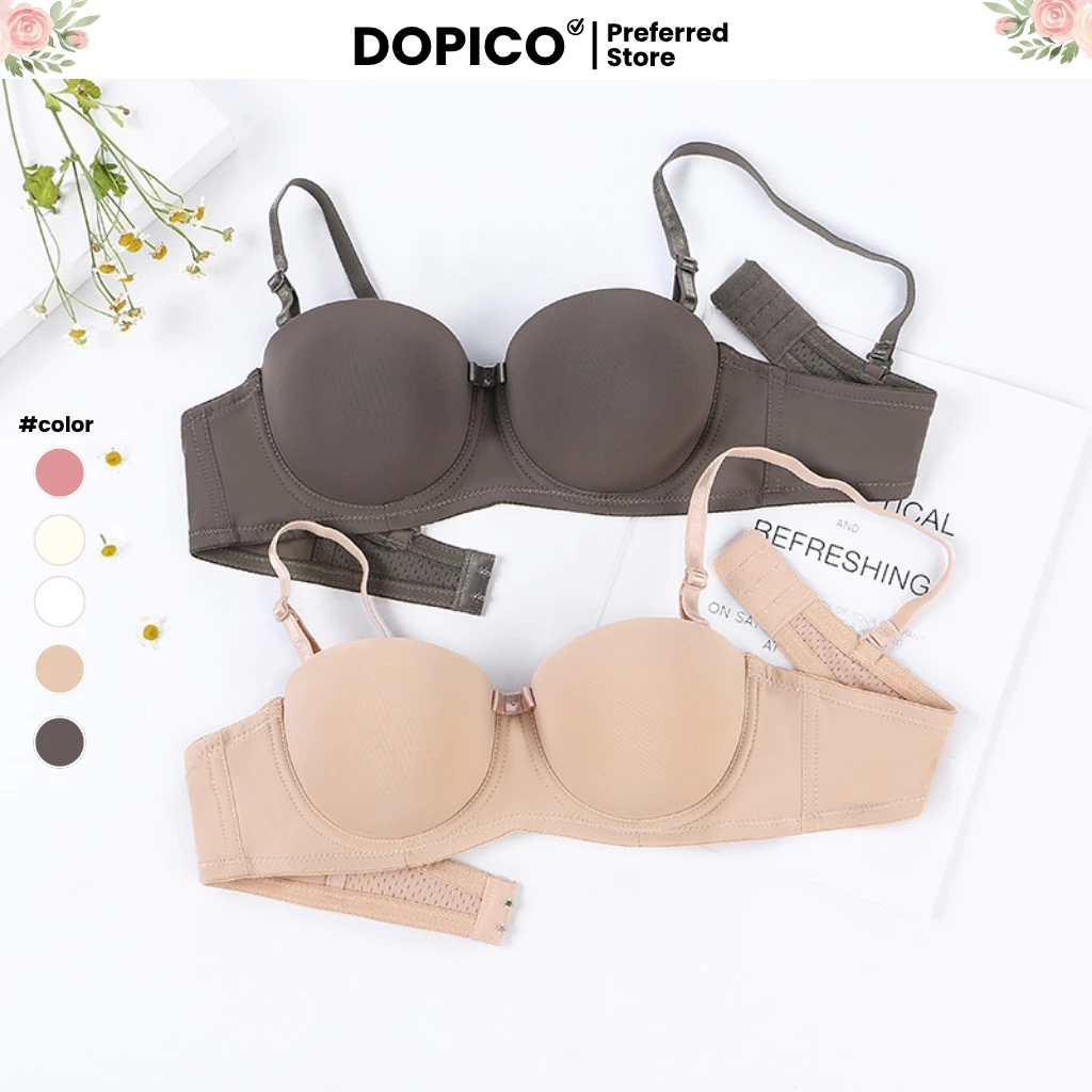 Áo ngực nữ có gọng đệm mút bàn tay nâng ngực tạo khe, Áo lót nữ su gợi cảm và quyến rũ DOPICO A2025