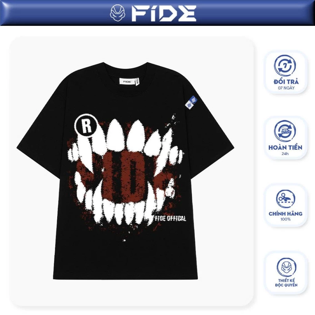 Áo thun FIDE phong cách Hiphop unisex form rộng nam nữ local brand cổ tròn oversize- AT218
