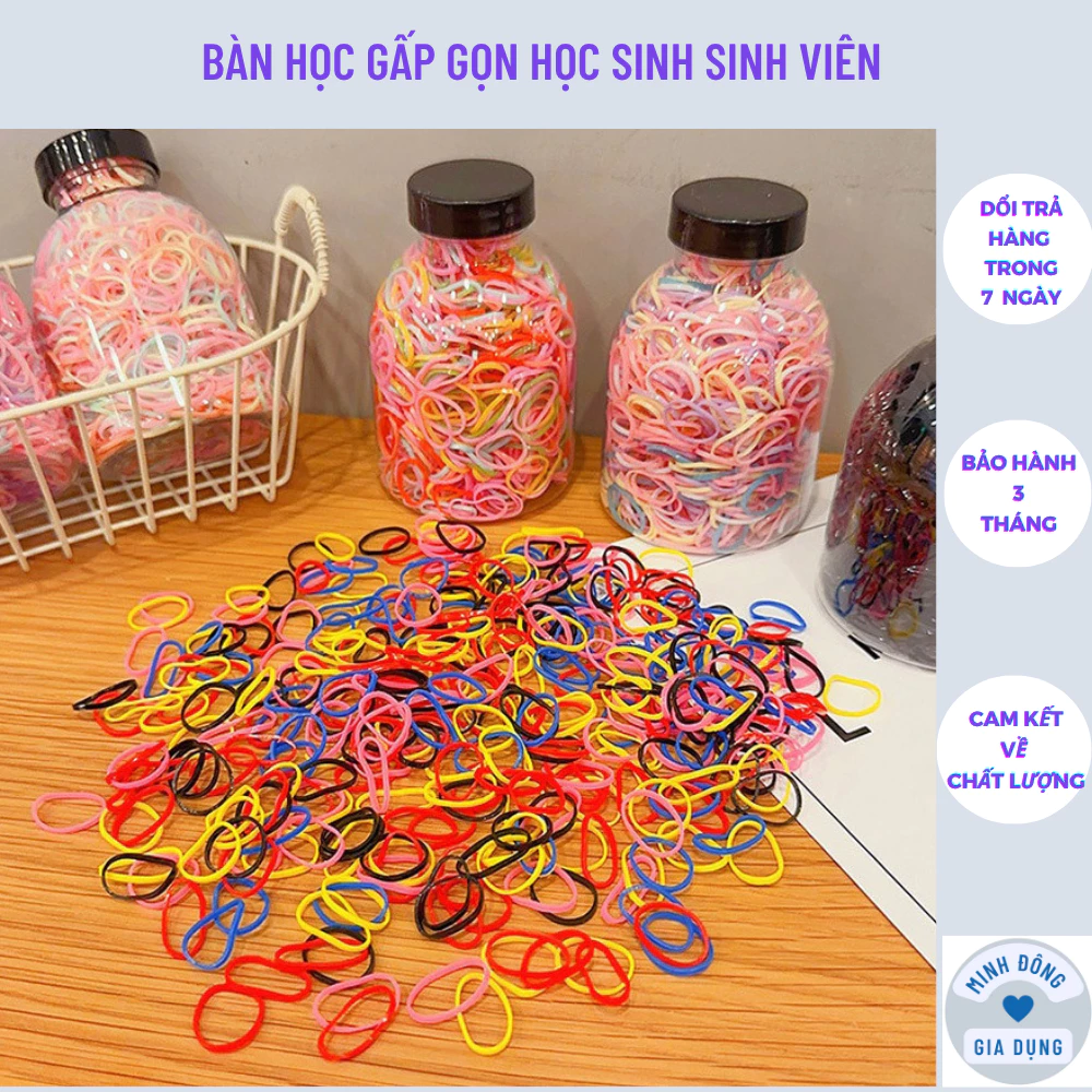 Hộp Dây Thun Cột Tóc, Dây Nịt, Chun Buộc Tóc Cao Su Cho Bé Co Giãn Tốt Nhiều Màu Sắc Dễ Thương