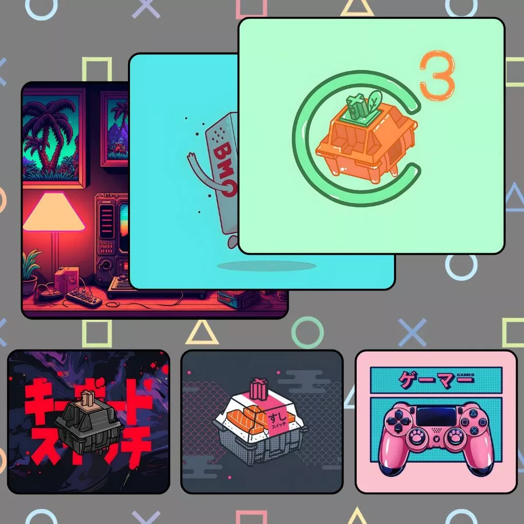Bàn Di Chuột, Tấm Lót Chuột GEAR GAMEPAD SIZE 45x40cm / 35x30cm / 26x21cm Chống Trượt, Bền Đẹp