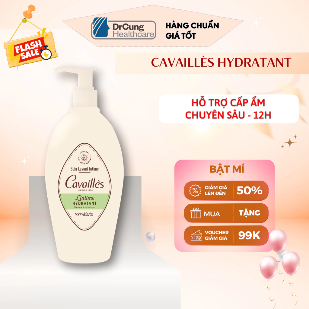 Dung Dịch Vệ Sinh Cavailles L'intime Hydratant  250ML DrCung Healthcare