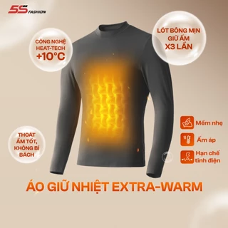 [BÁN CHẠY] Áo Giữ Nhiệt Nam Extra-warm 5S FASHION Lót Bông Nỉ Cực Ấm, Trơn Basic (AGN25005-25002)