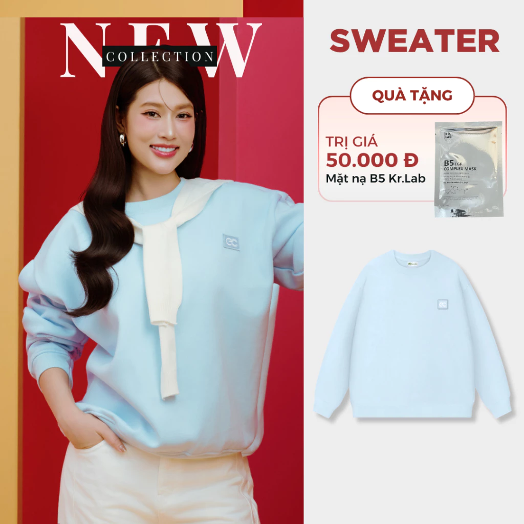 Áo Sweater ECOCHIC Logo Tag Local Brand Unisex Nam Nữ Mặc Đôi Chất Liệu Nỉ Bông Cao Cấp B106