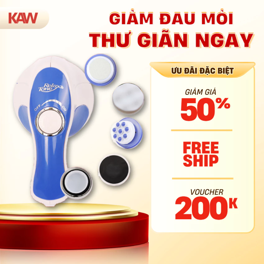 Máy Massage Cầm Tay KAW Relax & Spin Tone