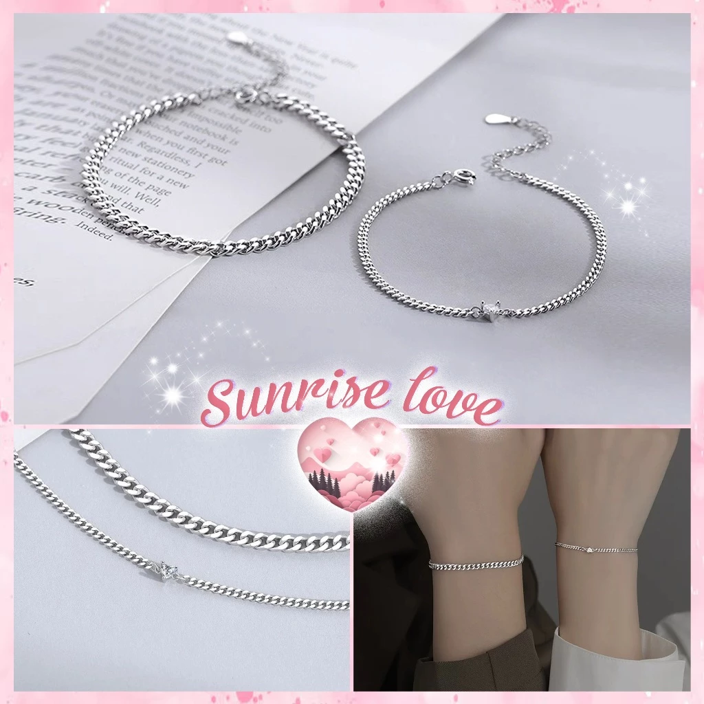 Vòng tay đôi nam nữ SUNRISE  [NEW], vòng tay couple ý nghĩa dành cho cặp đôi
