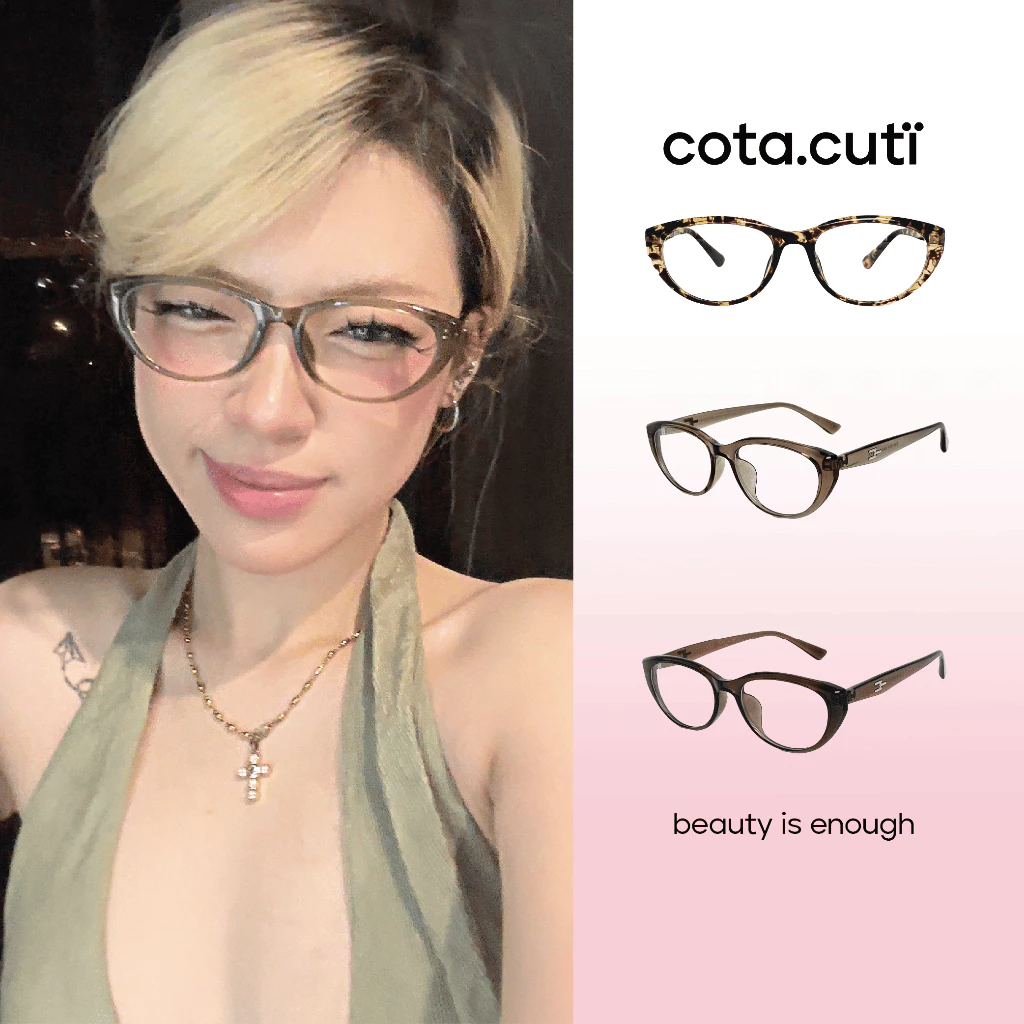 [LUST][cota.cuti x Veebong] Kính Cận/Kính Mắt Thời Trang cota.cuti - Gọng Kính Tối Giản, Chắc Chắn