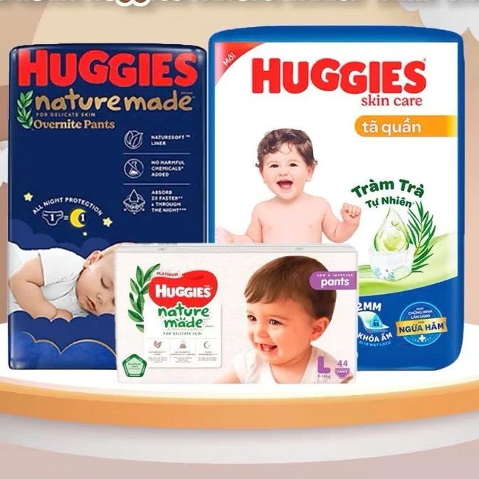 [CHÍNH HÃNG] Bỉm Huggies Mega Jumbo Skin Care/ Nature Made/ Perfect/ Huggies Đêm đủ size cho bé M106, L104, XL88
