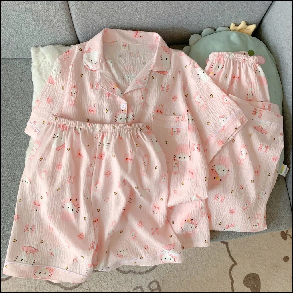 Bộ Ngủ, Set đồ Pijama Họa Tiết Shin Chan kèm quần và áo