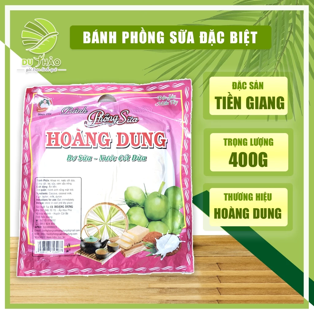 Bánh Phồng Sữa Hoàng Dung Đặc Biệt Gói Lớn 10 Bánh, Bánh Tráng Sữa Ăn Liền Đặc Sản Tiền Giang