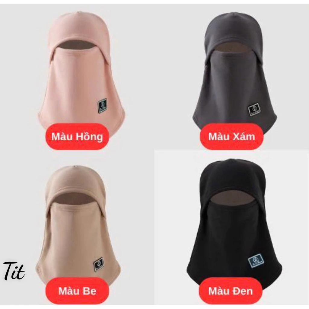 Mũ trùm đầu chống nắng ninja, khẩu trang che kín mặt, đi xe máy, giữ ấm chống gió lạnh 🍀 Mẫu mới 🍀