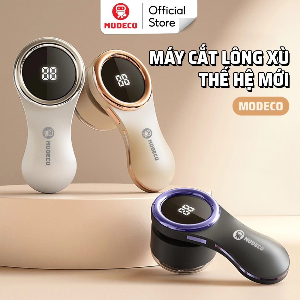 [Outlet S2]Máy Cắt Lông Xù Quần Áo Modeco - Mẫu Mới 2025 Nâng Cấp Dao Cắt 6 Lưỡi, Cắt Nhanh Và Sạch Hơn