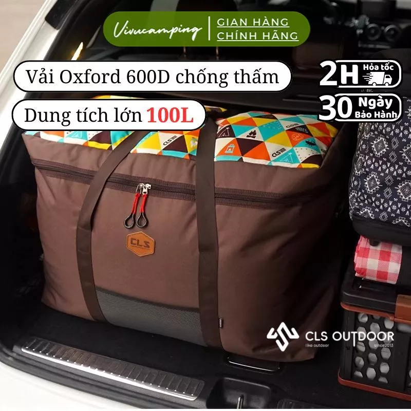 Túi Đựng Đồ Đa Năng Chống Nước Tốt,Túi Cắm Trại Dã Ngoại Dung Tích 100L Chính Hãng CLS