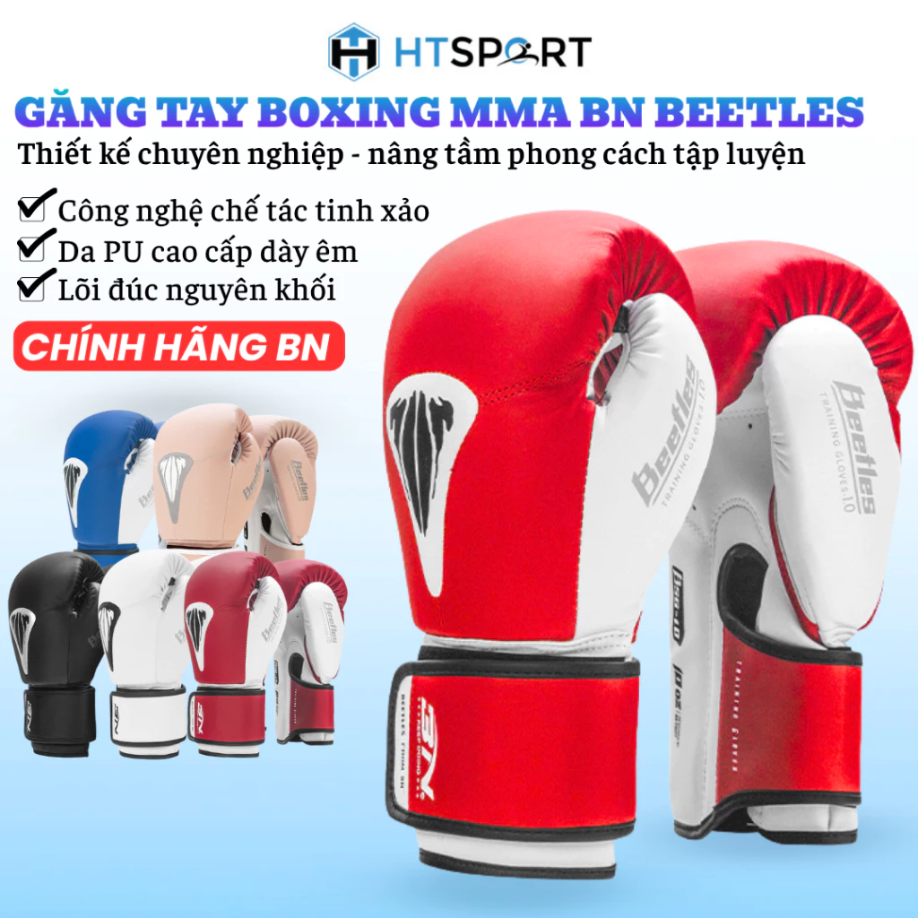 Găng Tay Boxing BN Beettles, Bao Tay Đấm Bốc Võ Thuật Chính Hãng BNSPORT