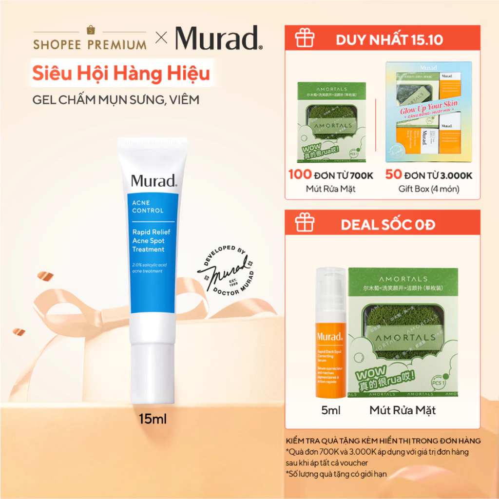 Gel chấm mụn Murad Rapid Relief Acne Treatment 15ml