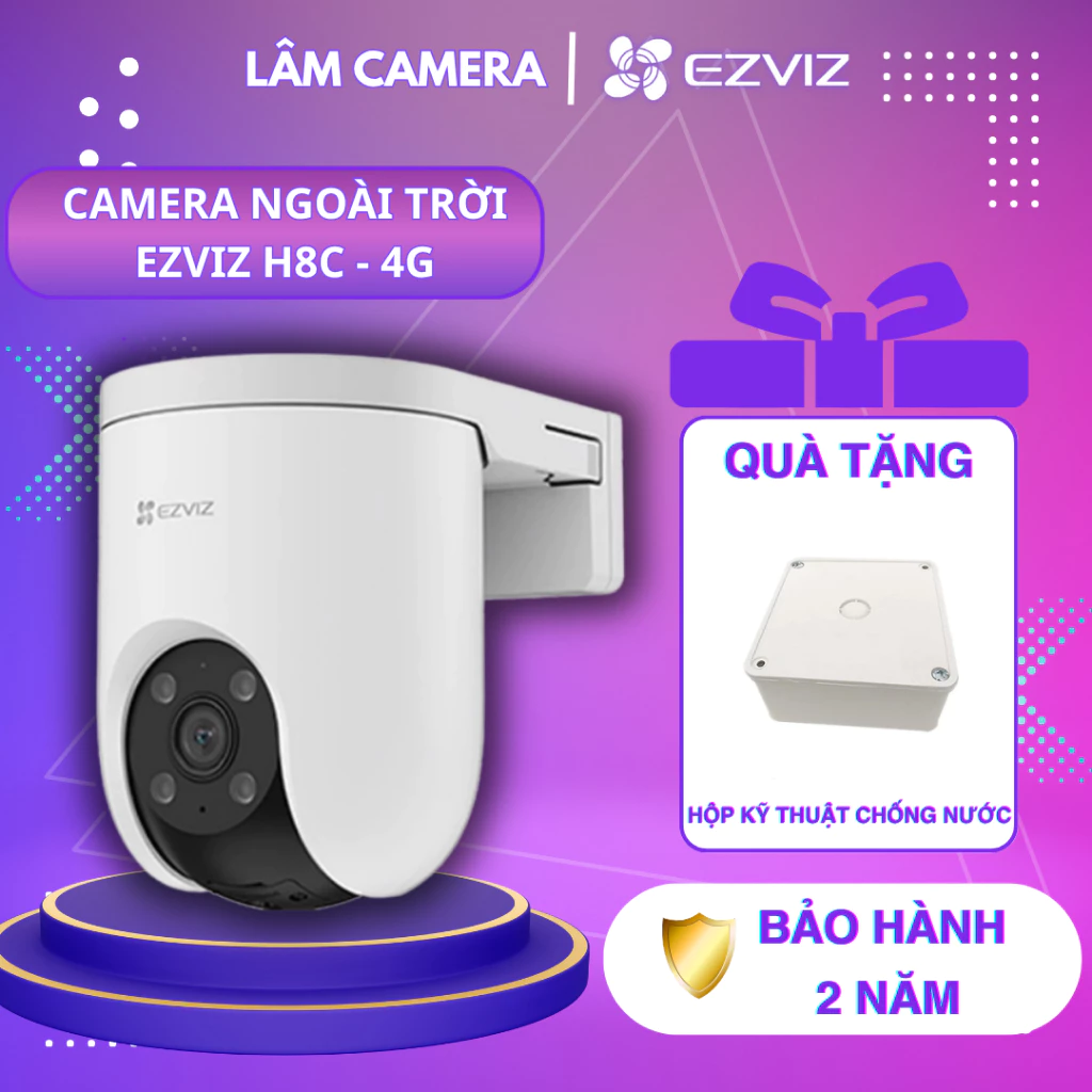 Camera EZVIZ camera wifi ngoài trời H8C 3MP, H9C 5MP, H80X, H90, xoay 360, ban đêm có màu, chống nước