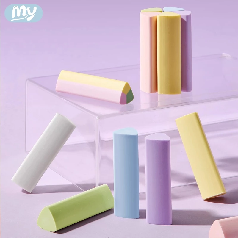 Set 5 Tẩy Tam Giác M.Y Pastel – Hộp 5 Cái Cao Su Dẻo Dai Không Vụn, Siêu Bền Cho Học Sinh Sinh Viên