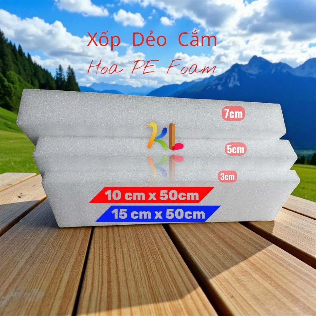 Xốp Dẻo Cắm Hoa PE Foam Khổ 15x50cm