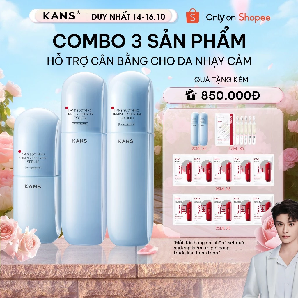 Combo Bộ 3 Dưỡng Ẩm Cấp Ẩm Phục Hồi Da Cấp Tốc Serum Lotion Toner kết hợp dưỡng da cấp ẩm hiệu quả cho làn da Nhạy Cảm